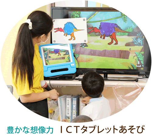 豊かな想像力ICTタブレットあそび